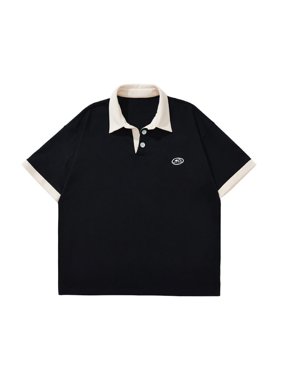 Oversize Short-Sleeved Polo Shirt