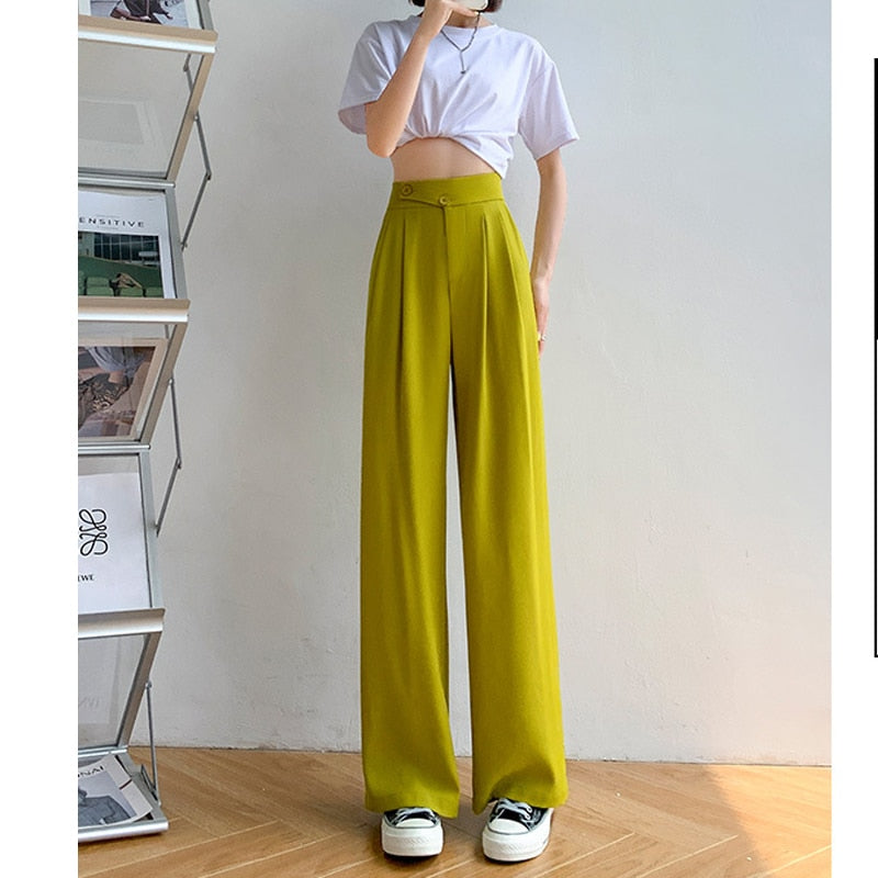 High Waist Loose Wide Leg Pants