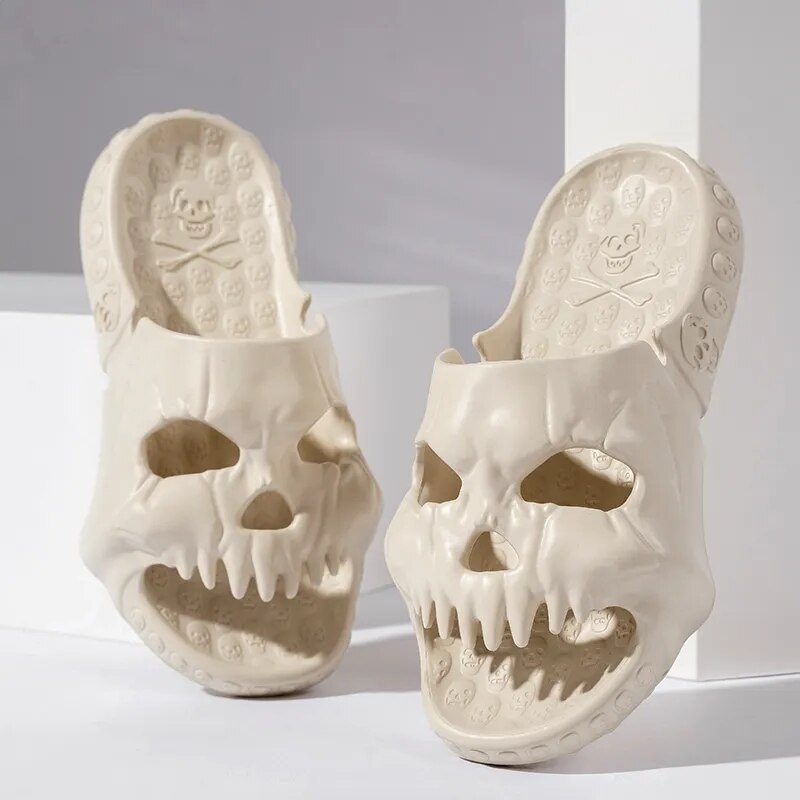 Skull Design Soft Slipper