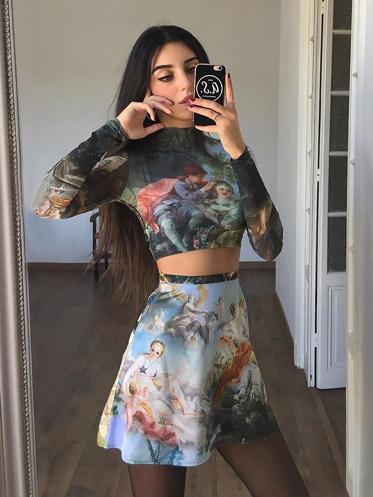 Artsu Graphic Skirt