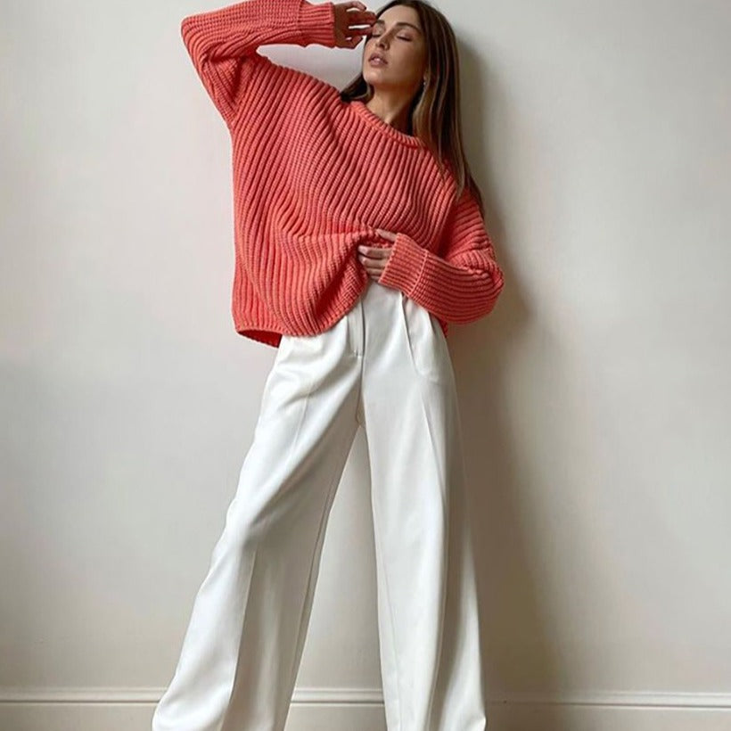 Loose Full LengthTrousers High Waist Wide Pants