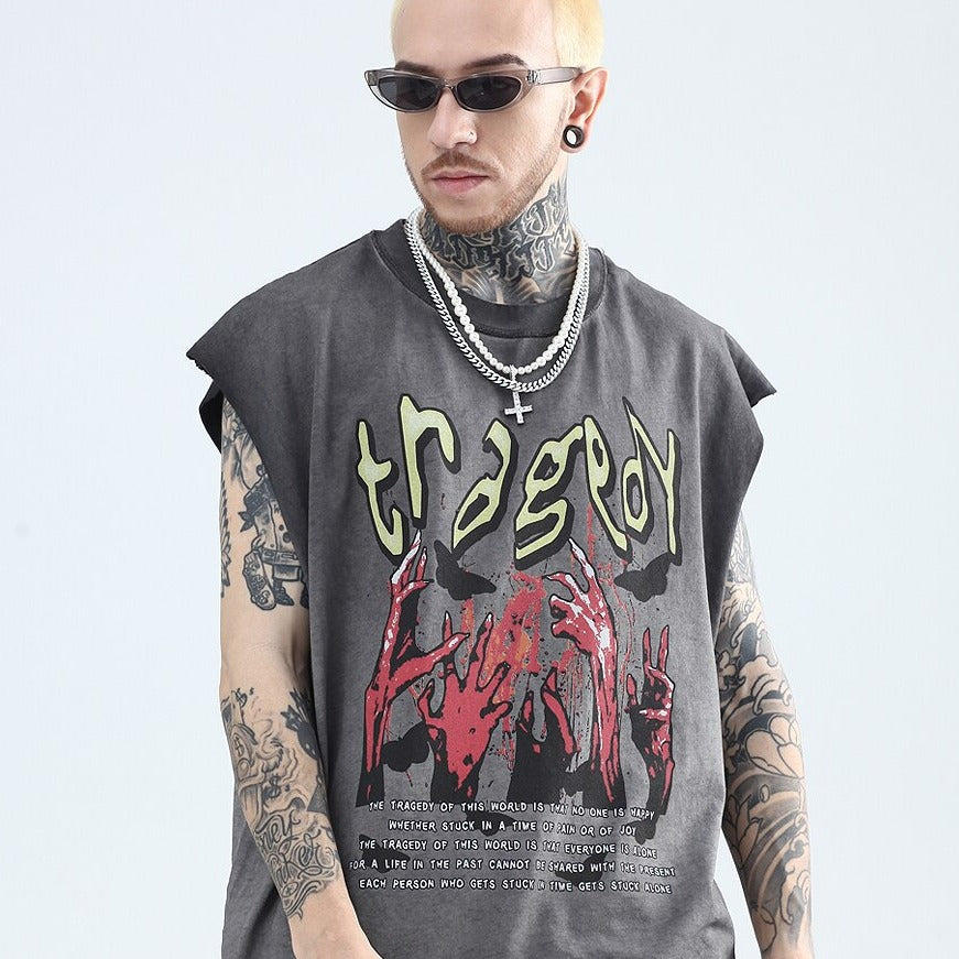 Demon Hands Sleeveless Urban Shirt