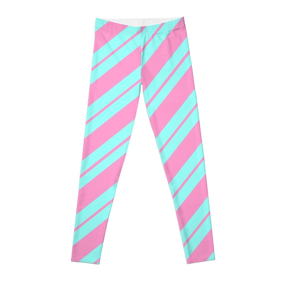 High Waist CandyCane Striped Sport Legging