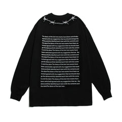 Wire Graphic Oversized Sweatshirt