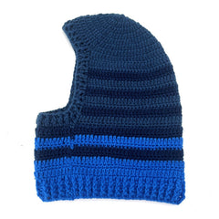 Striped Color Beanie Hat Knitted Balaclava