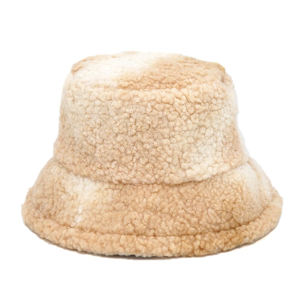 Colorful Faux Fur Bucket Hat