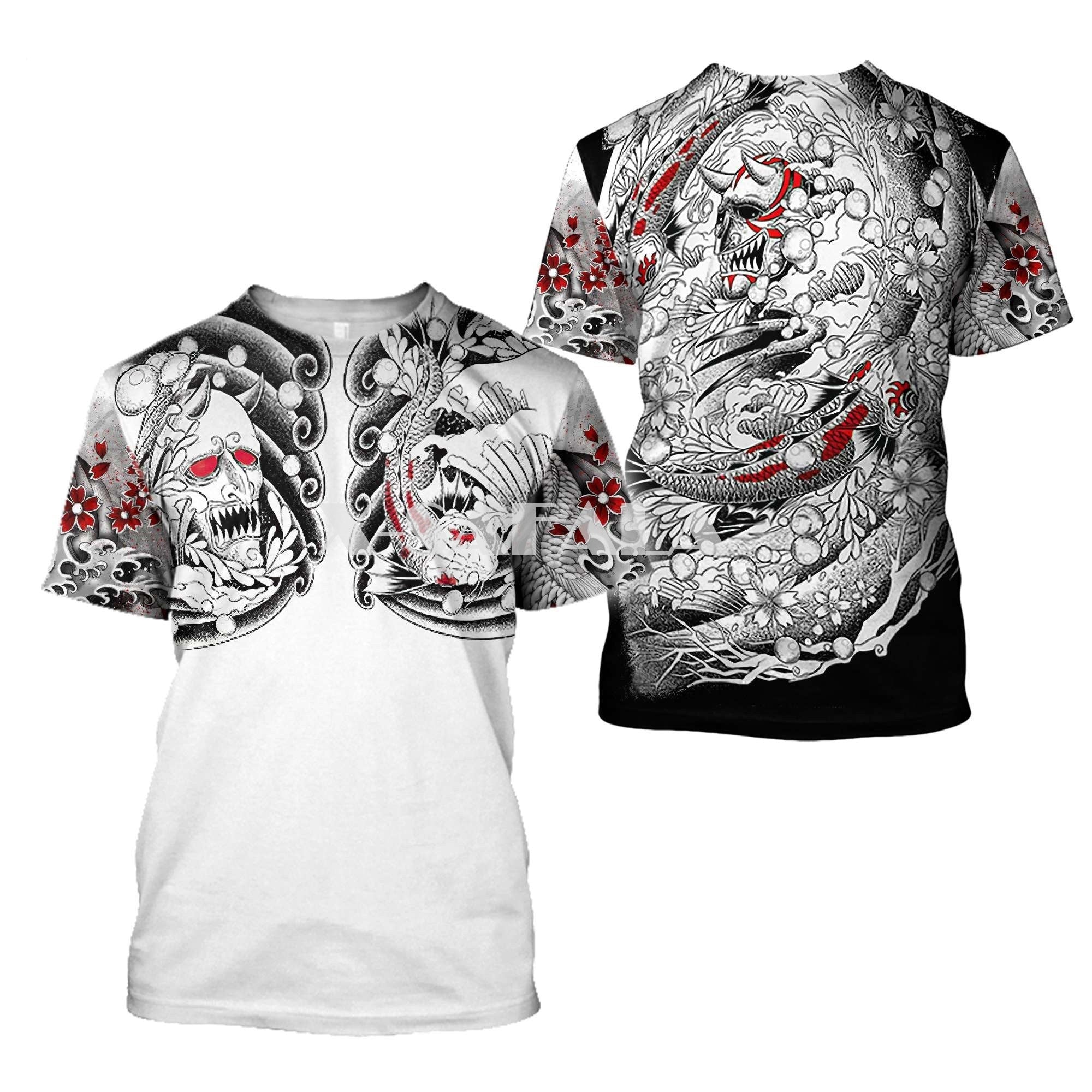 Samurai Tattoo Art Mask Shirt