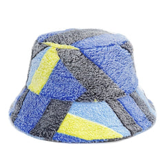 Colorful Faux Fur Bucket Hat