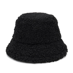 Colorful Faux Fur Bucket Hat