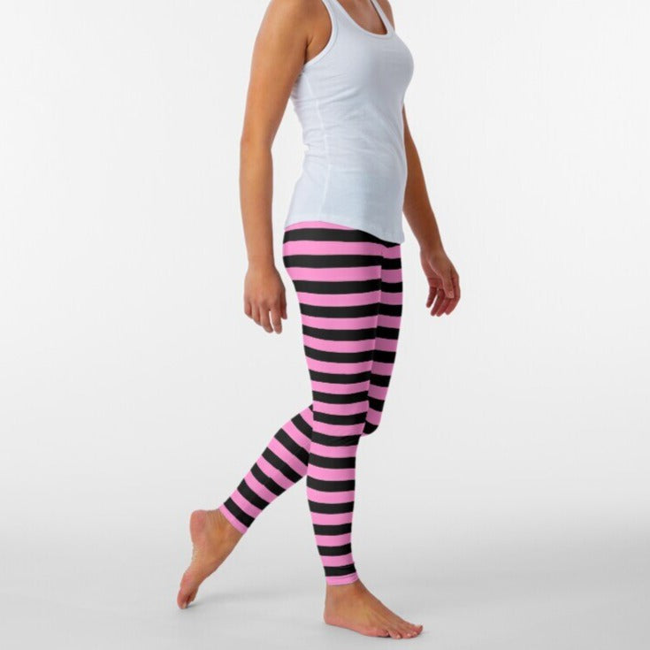 Stripes High Waist Sport Ankle Legging