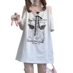 Japanese Anime Angel Print T-Shirt