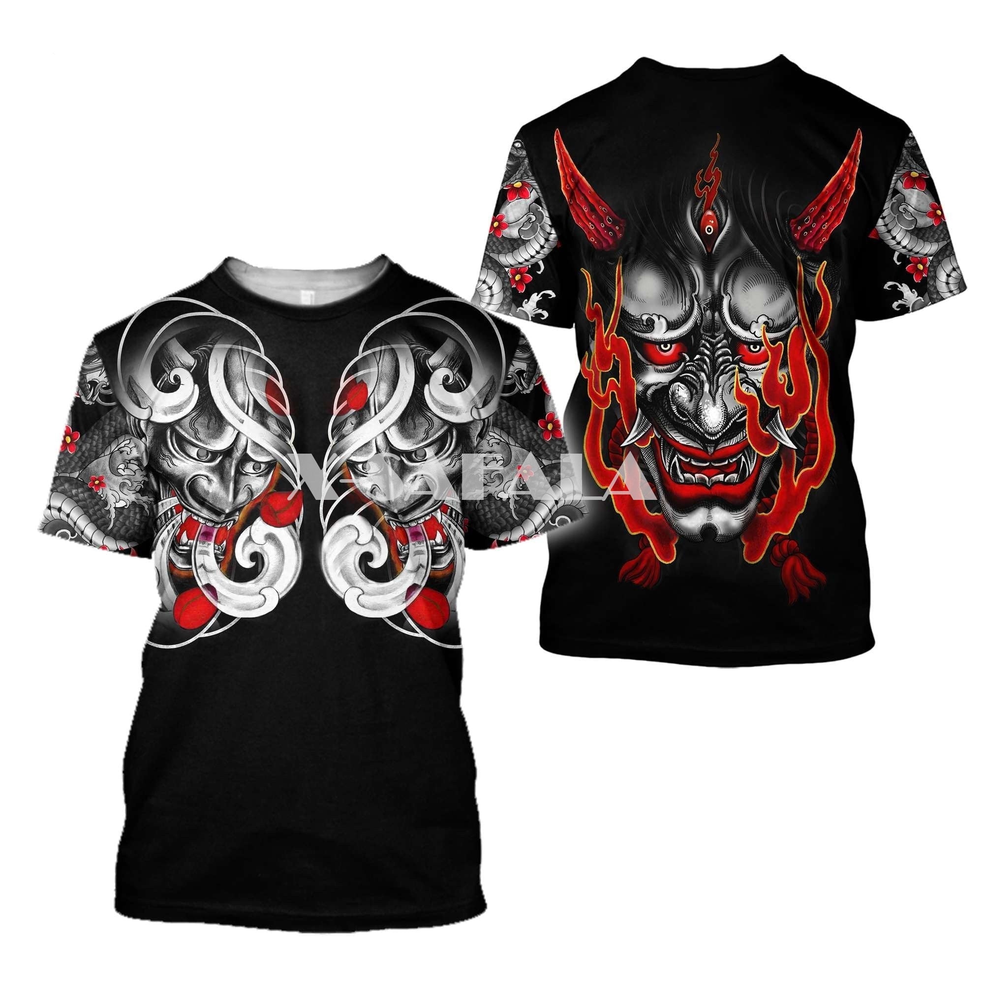 Samurai Tattoo Art Mask Shirt