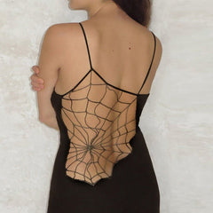 Goth Dark Spider Web Gothic Dresses