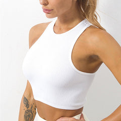 Solid Color Crop Tank Top