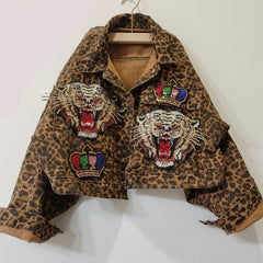 Crown And Tiger Animal Print Jacket