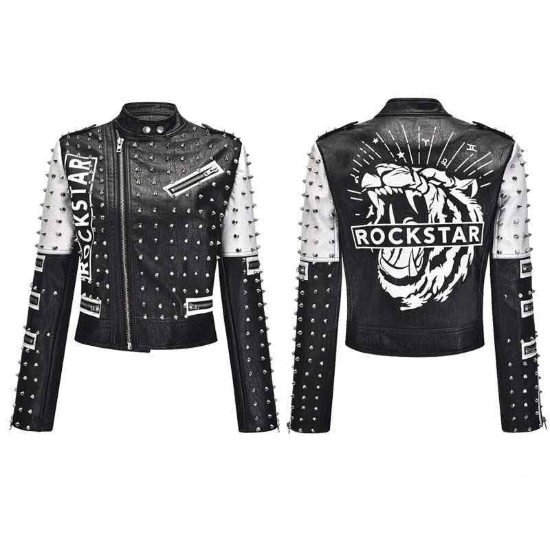 Rocker With Studded and Patches Jackets