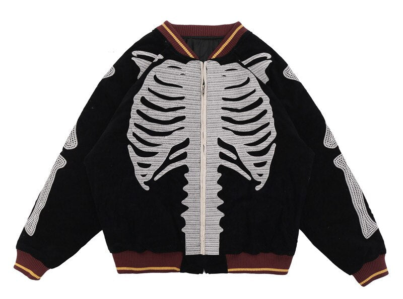 Skeleton bomber jacket