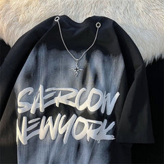 Saerion Newyork Chain Oversized T-shirt