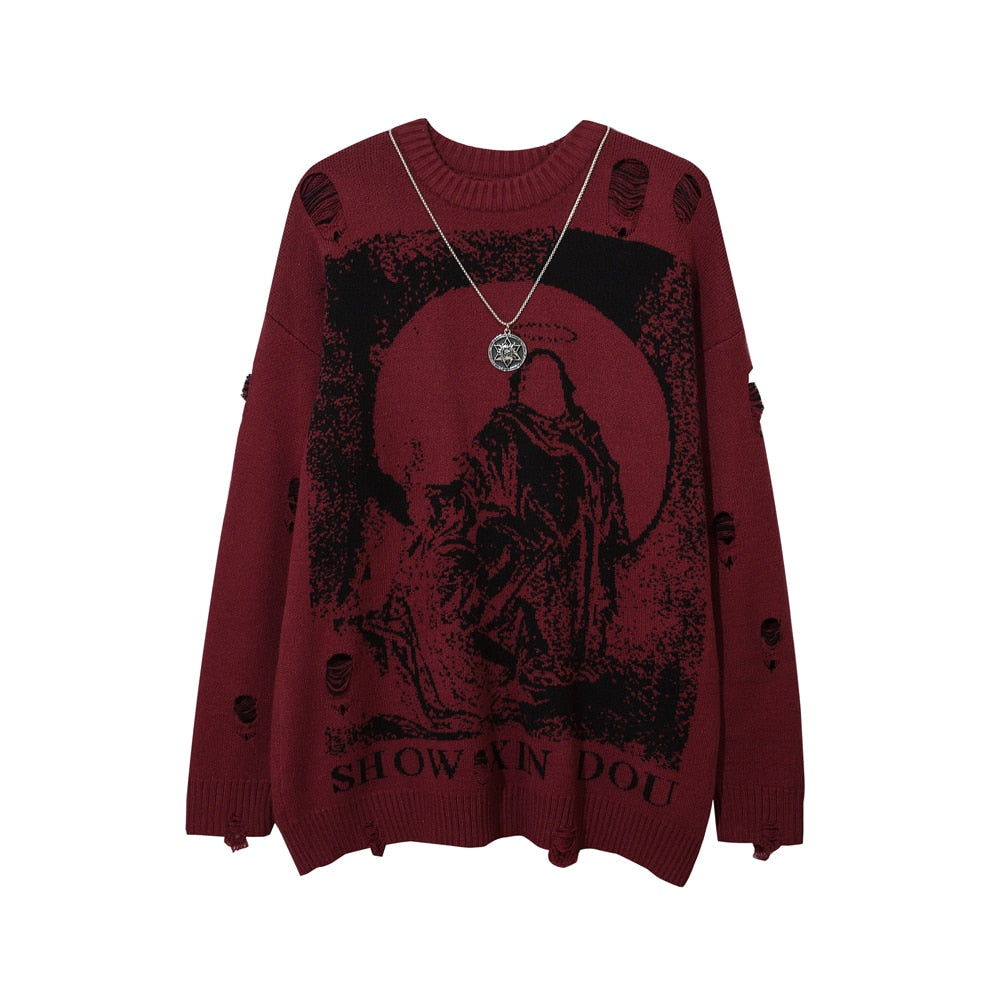 Tattered Show Xin Dou Sweater