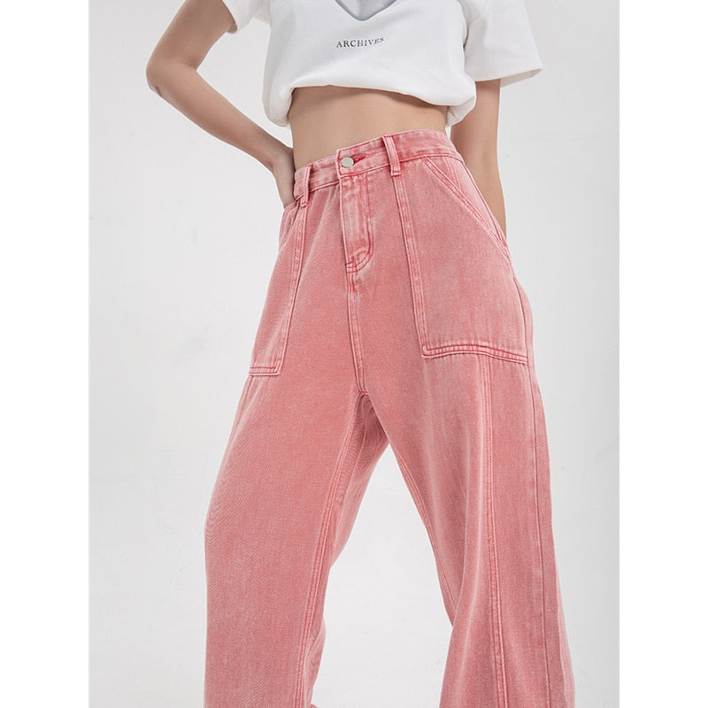 Pink High Waist Pants