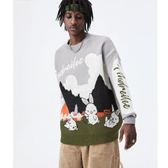 Andreilee Long Sleeve Rabbit Sweater