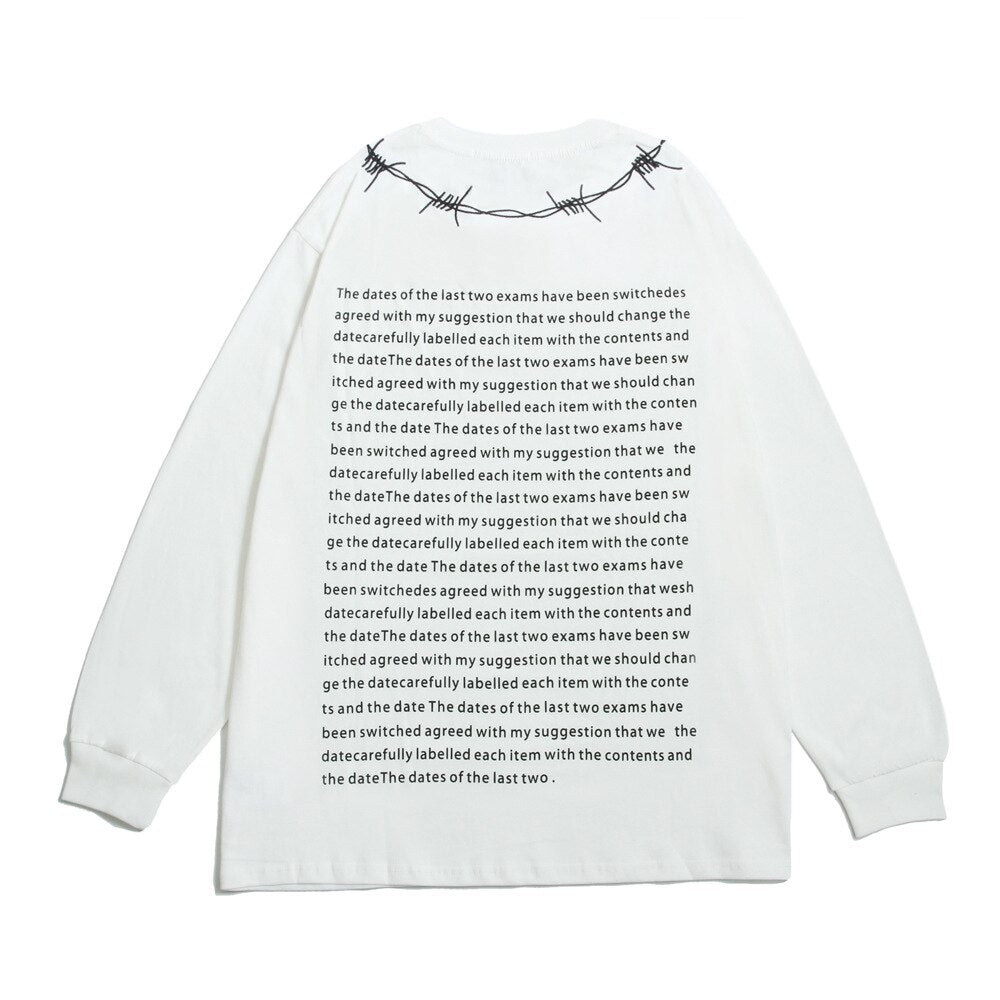 Wire Graphic Oversized Sweatshirt