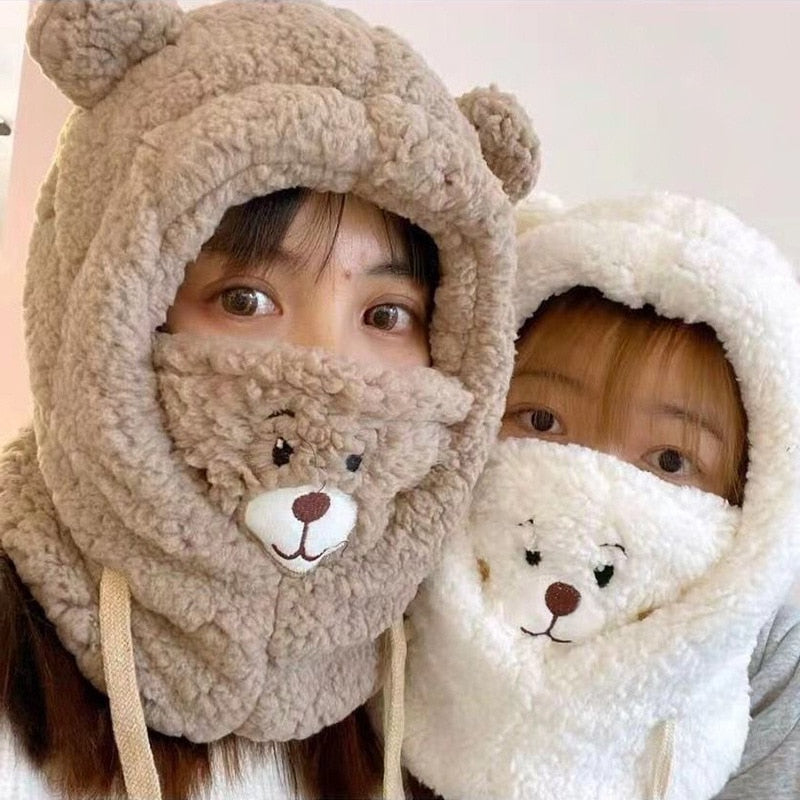 Cute Bear Winter Warm Balaclava