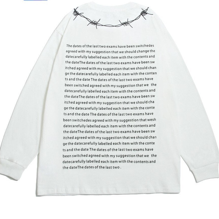 Wire Graphic Oversized Sweatshirt