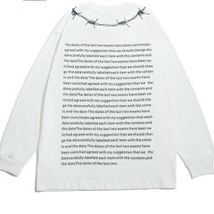 Wire Graphic Oversized Sweatshirt