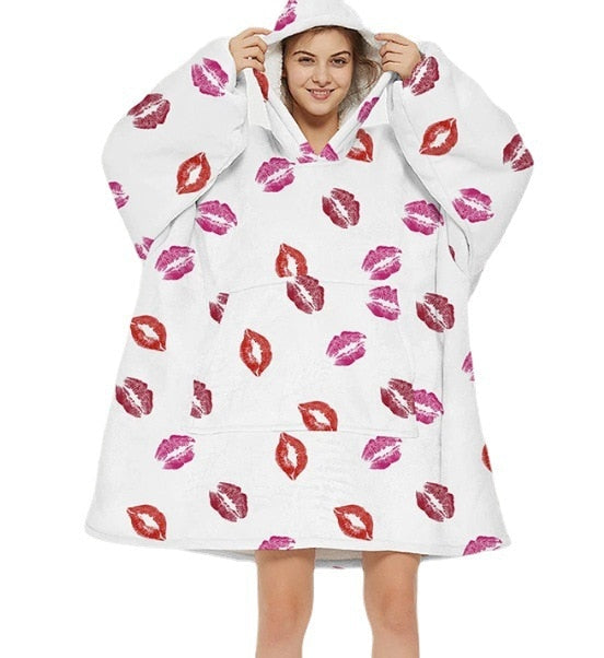 Cartoon Loose Hooded Nightdress