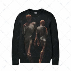 Y2K Knitted Wool Retro Sweater