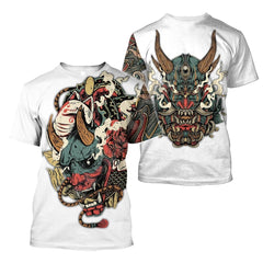 Samurai Tattoo Art Mask Shirt