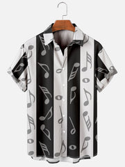 Musical Notes Hawaiian Style Shirt