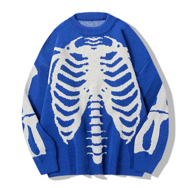 Skeleton Knitted Oversized Sweater