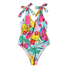 Printed One-Piece Swimsuit