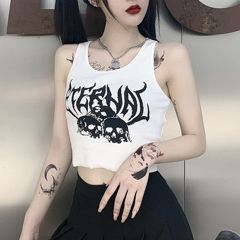 Grunge Aesthetic Crop Top