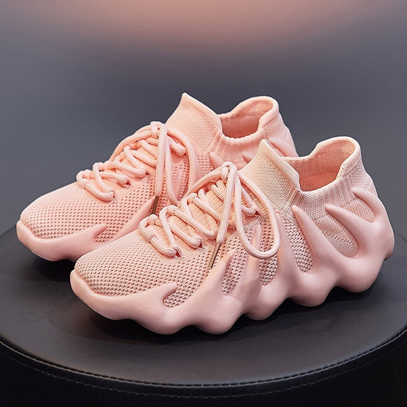 Futuristic Platform Breathable Sporty Sneakers