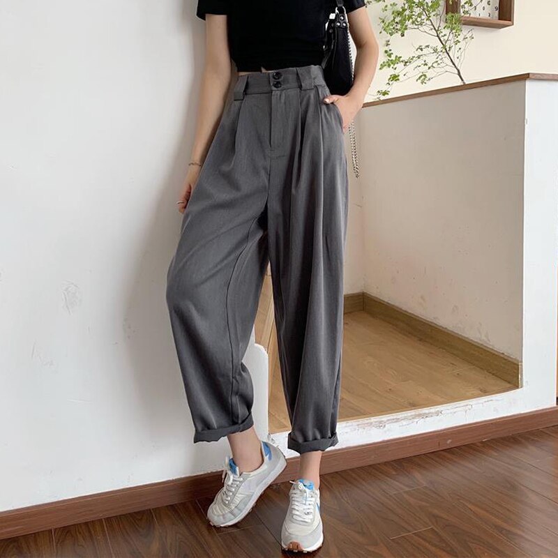 High Waist Wide Leg Loose Pants