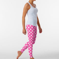 Pink with White Polka Dots Legging