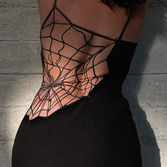 Goth Dark Spider Web Gothic Dresses