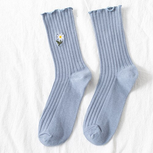 Cute Daisy Flower Socks