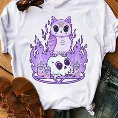 Pastel Goth Cartoon Harajuku T-shirt