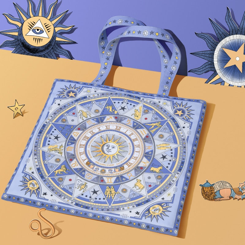 Mandala Zodiac Shoulder Handbag