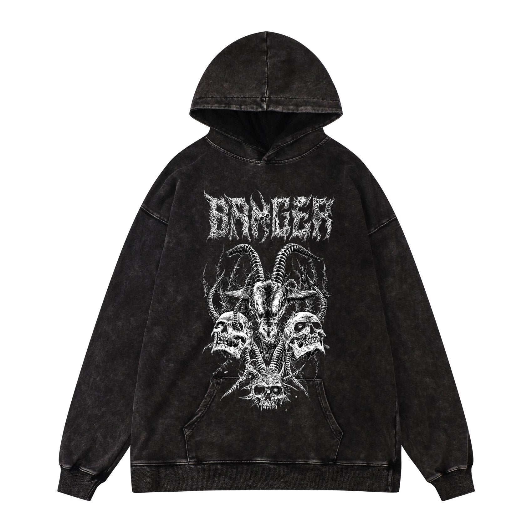 Black Banger Skulls Hoodie