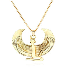 Egyptian Goddess Isis Wings Pendant Necklace