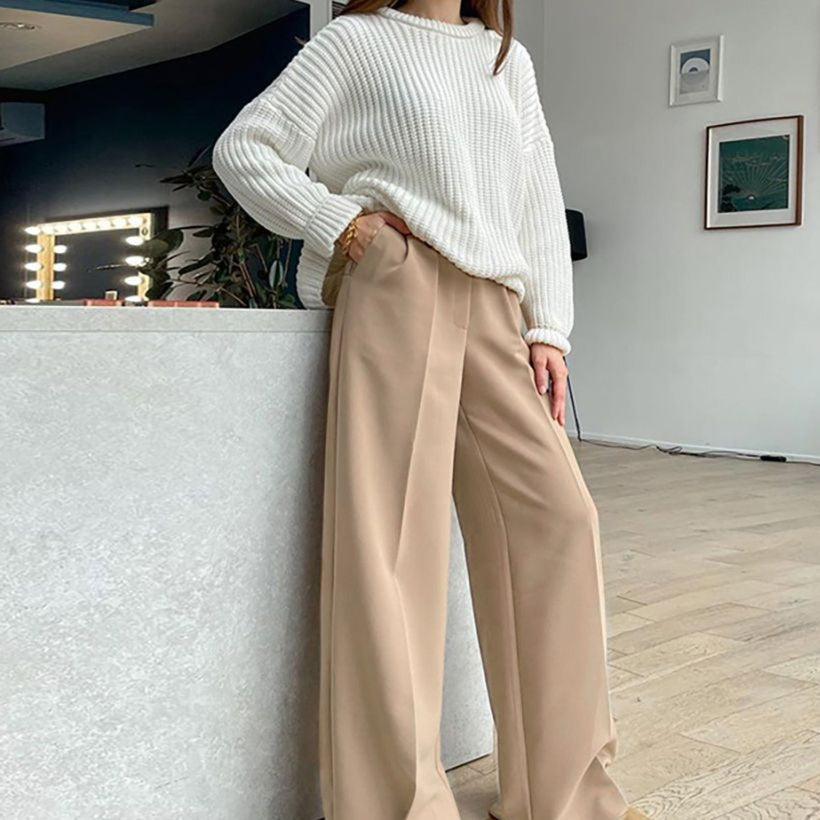 Loose Full LengthTrousers High Waist Wide Pants