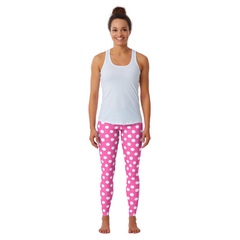 Pink with White Polka Dots Legging