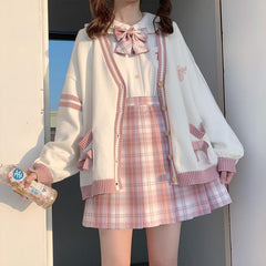 Cute Japanese Style Loose Knitted Cardigans