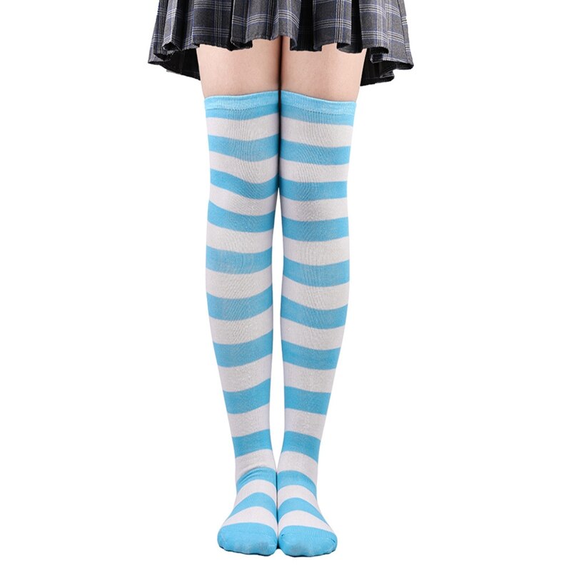 Colorful Rainbow Striped Long Socks