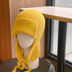 Soft Solid Color Knitted Beanie